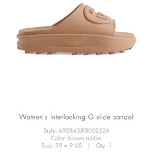 Gucci Interlocking G Slide Sandal